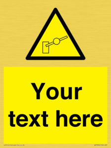 Custom warning barrier